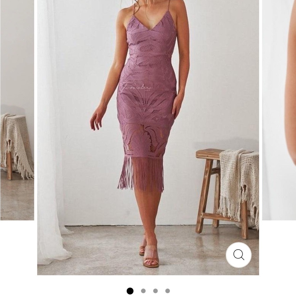 Elegant Twosisters The Label Mauve Khaleesi Midi Dress